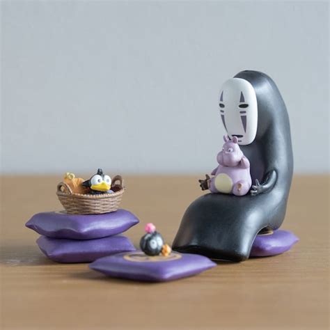 Original Ghibli No Face Spirited Away Figure Setbalance Toy Etsy