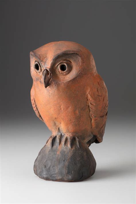 Ceramic Owl Ceramic Owl Sculpture Clay Animal Sculptures