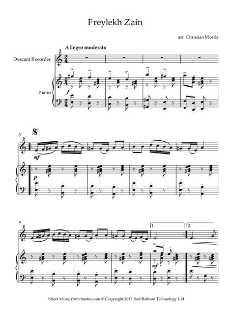 It's easy to record audio straight in to the software as well. Free Recorder Sheet Music, Lessons & Resources - 8notes.com