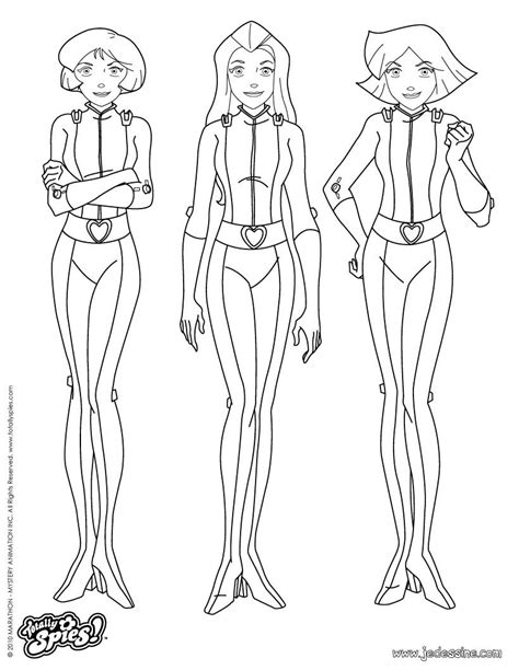 Coloriage204 Coloriage Totally Spies