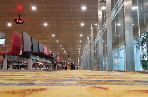 Seat For Passenger Sit And Waiting To Board With Beautiful Carpet In