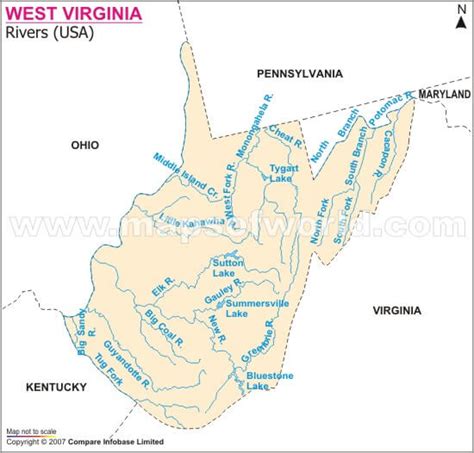 Map Of West Virginia Rivers