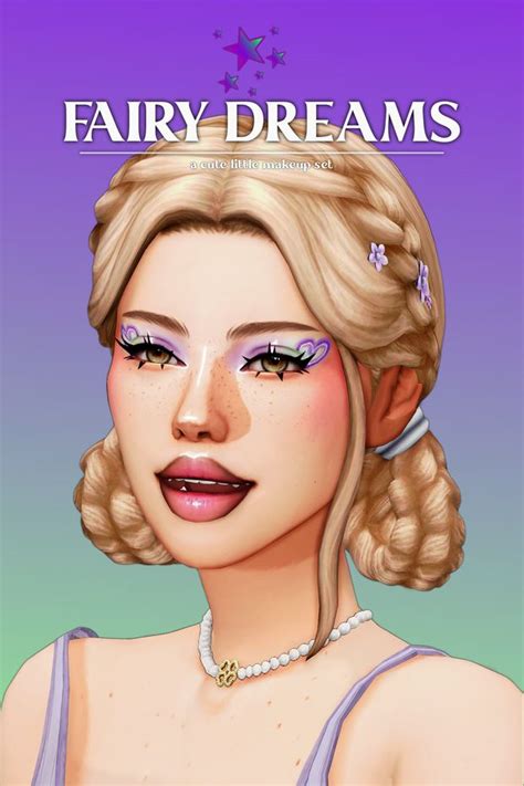 Fairy Dreams A Cute Little Makeup Set Lady Simmer Sims Sims 4 Cc