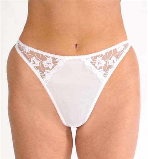 Silhouette Lingerie ‘cascade Collection White Floral Lace Thong 3100w