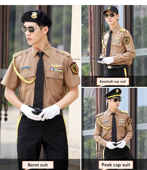 New Design Black Security Guard Military Uniform For Sale Buy High