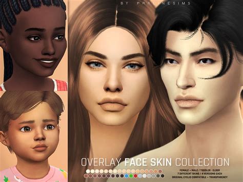 Pralinesims Overlay Face Skin Collection Sims 4 Cc Skin The Sims 4