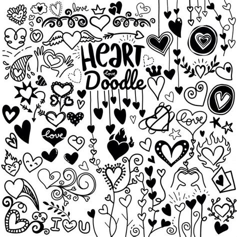 Download Heart Doodle in 2020 | Heart doodle, Heart icons, How to ...