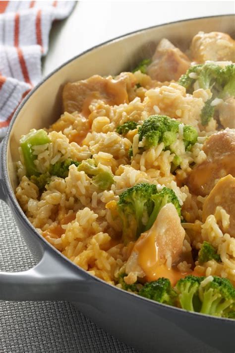 After five minutes, remove from pan, place on a plate off to the side. VELVEETA® One Pot Cheesy Chicken and Broccoli Rice - Not a math whiz? This one's easy. 1 skillet ...