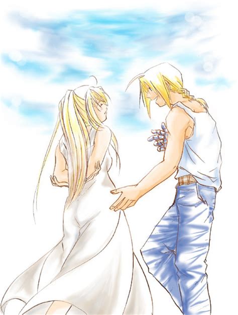 flirt edward elric and winry rockbell fan art 11948555 fanpop