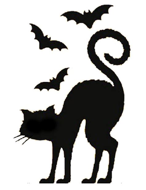 Bats And Cat Pumpkin Stencil Cat Pumpkin Stencil