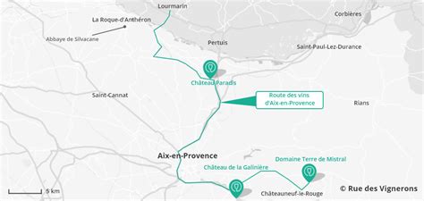 Route des vins Aix en Provence  Guide, circuit et itinéraire