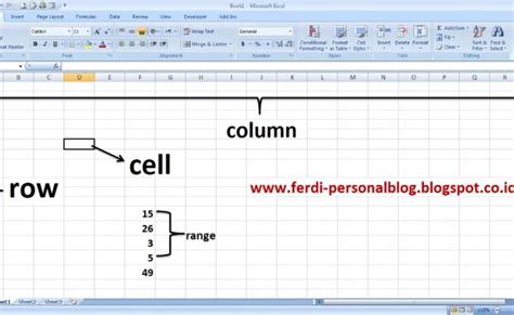 Pengertian Cell Range Row Dan Column Pada Ms Excel Media Belajar Otosection