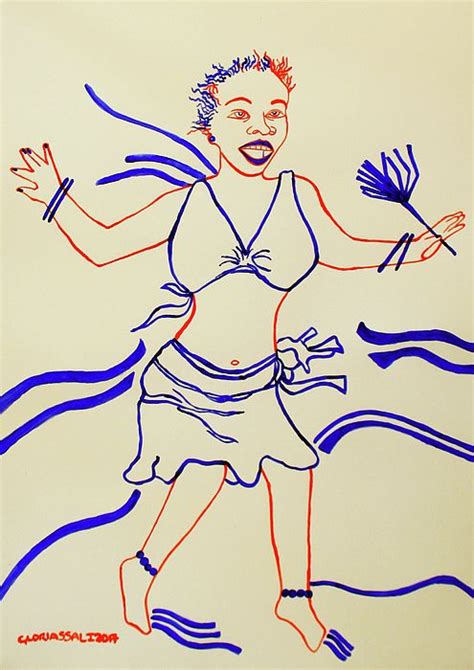 Bugisu Dance Uganda By Gloria Ssali Painting And Drawing Drawings Dance