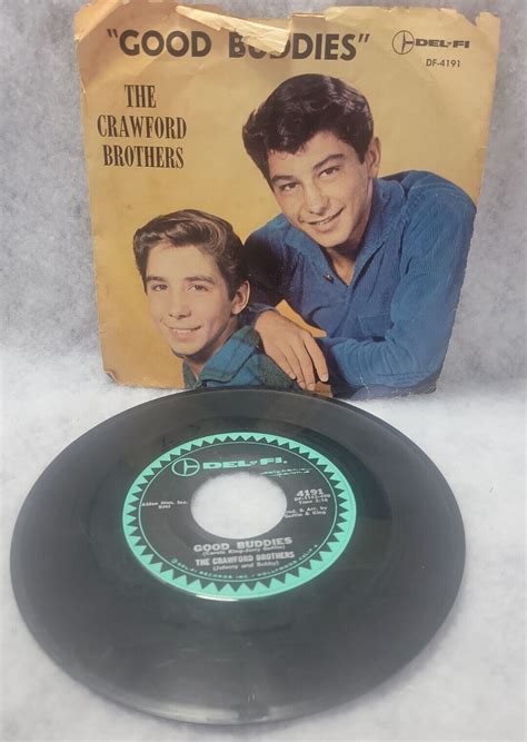 The Crawford Brothers Good Buddies 45 W Pic Sleeve Delf Fi Teen