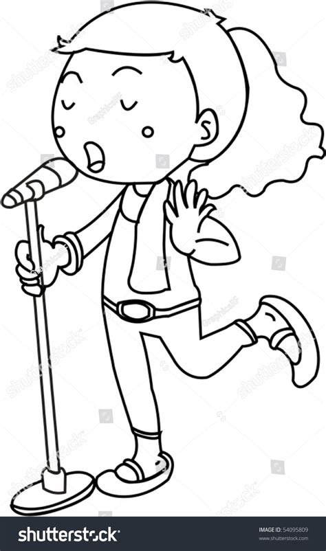 Black And White Clipart Sing 10 Free Cliparts Download Images On
