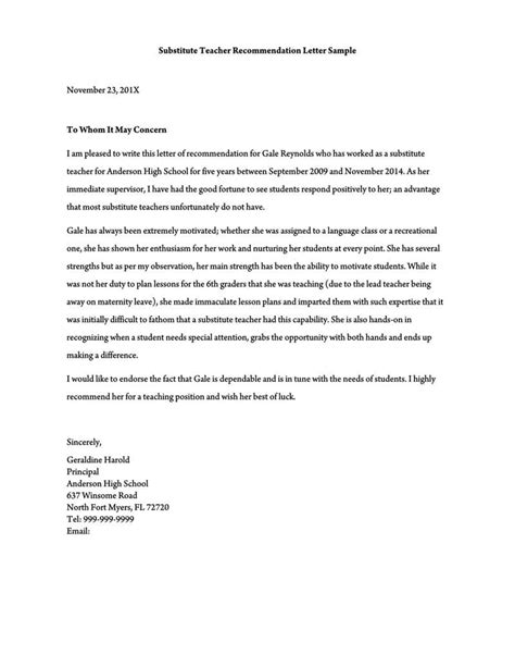 College Recommendation Letter Template From Teachers For Your Needs