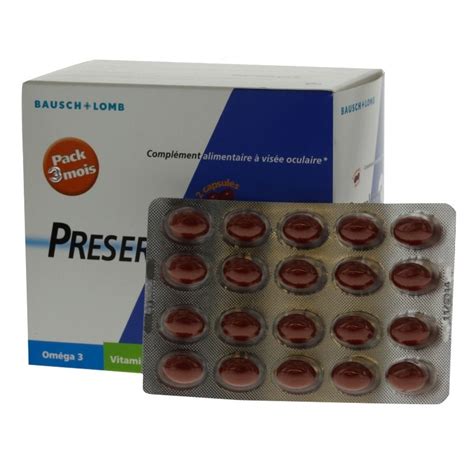 Bausch Lomb Preservision complément alimentaire à visée oculaire capsules Pharmacie de