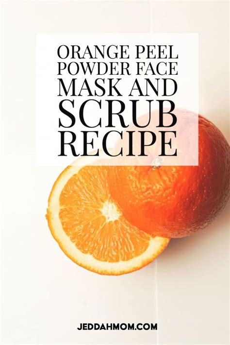 Diy Orange Peel Powder Face Mask And Scrub Baking Soda Face Mask