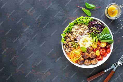 Курица-гриль, рис, острый нут, авокадо, капуста, миска Будды перца на Картинка - Курица-гриль, рис, острый нут, авокадо, капуста, миска Будды перца на