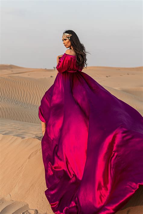 Flying Dress In A Desert Dresses Portrait Photography Branding