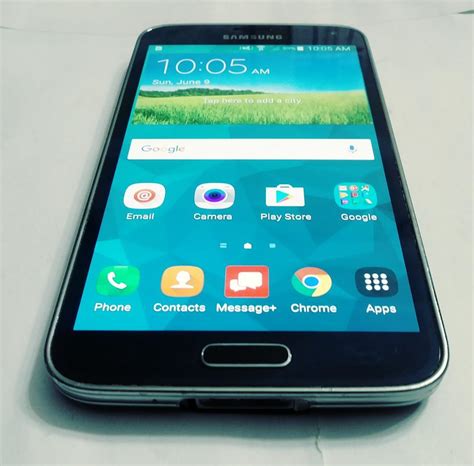 Samsung Galaxy S5 Verizon Sm G900v Black 16 Gb Lrue03631 Swappa