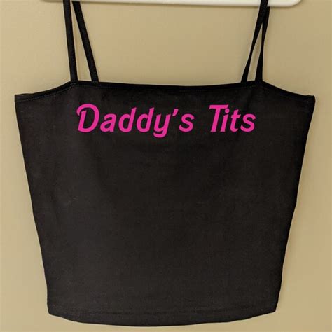 daddy s tits ddlg bdsm crop top daddy domme cropped cami etsy