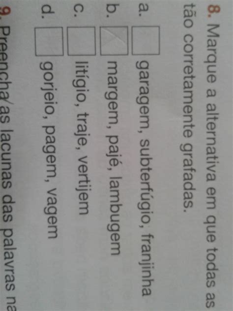 Qual Das Alternativas Abaixo Apresenta Todas As Palavras Grafadas Corretamente