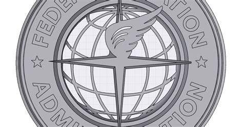 Faa Logo By Threedbrewer Download Free Stl Model