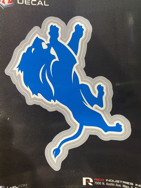 Detroit Lions Die Cut Logo Decal 767345349569