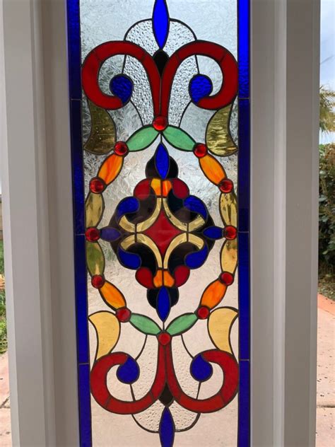 Decorative Victorian Stained Glass Window Insulated In Tempered Glass