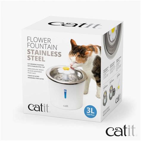 Petmaster Catit Pet Water Drinking Fountain Flower Series Stainless