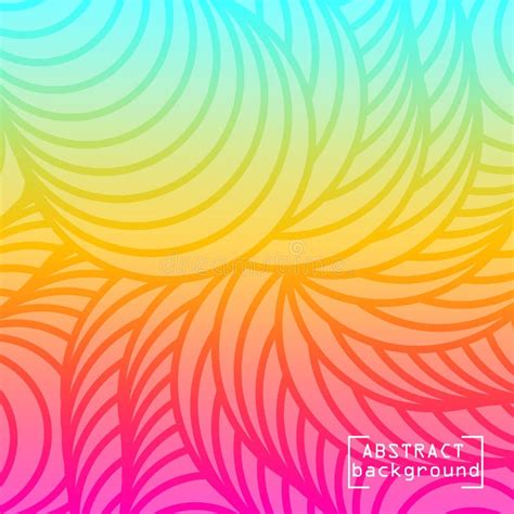 Colorful Gradient Mesh Background In Bright Rainbow Colors Stock