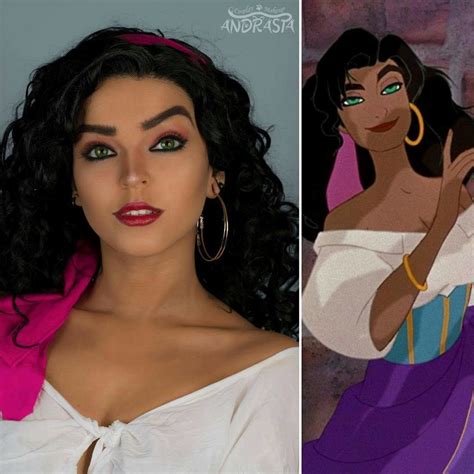Natural Black Synthetic Curly Wig In Esmeralda Cosplay Disney Costumes Esmeralda Costume
