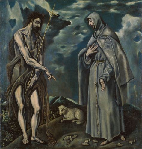 Fileworkshop Of El Greco Saint John The Baptist And Saint Francis Of