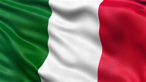 Italian Flag The Flag Of Italy Waving 1080p Stock Footage Video