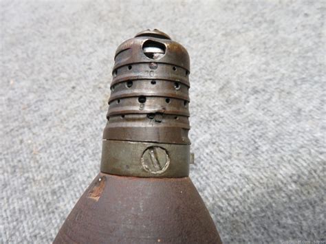 Wwi Us Military 75mm Artillery Projectile W Unusual Fuze Gas Round