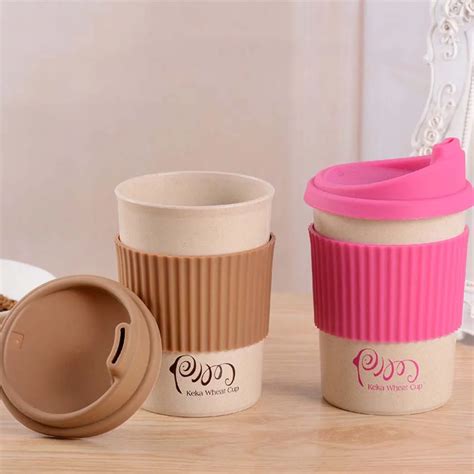 350 450 550ml Brief Pp Plastic Coffee Cup Solid Color Coffee Tea