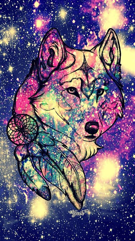Cool Galaxy Wolf Wallpapers Top Free Cool Galaxy Wolf Backgrounds