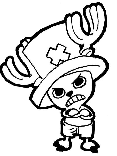 High Quality Chopper Picture Coloring Page Anime Coloring Pages