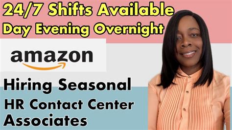 Amazon Hiring Seasonal Hr Contact Center Associates Work From Home 247