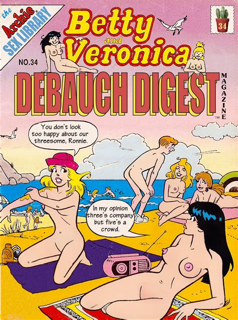Rule 34 4girls Archie Andrews Archie Comics Beach Betty And Veronica Betty Cooper Black Hair