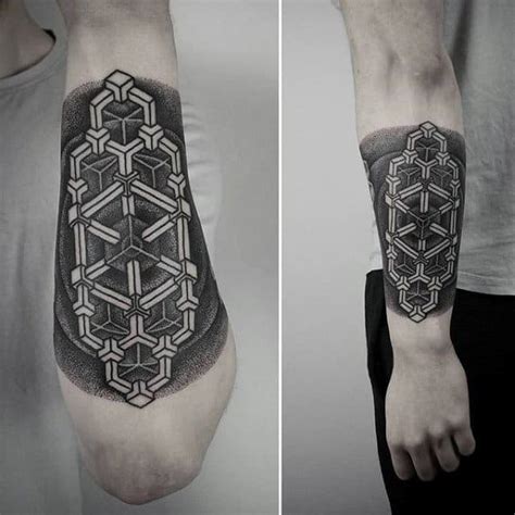 50 Geometric Forearm Tattoo Designs For Men Manly Ideas