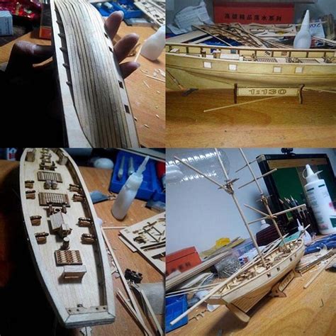 Buy Diy Ship Assembly Model Kits Wooden Sailing Boat Scale Model
