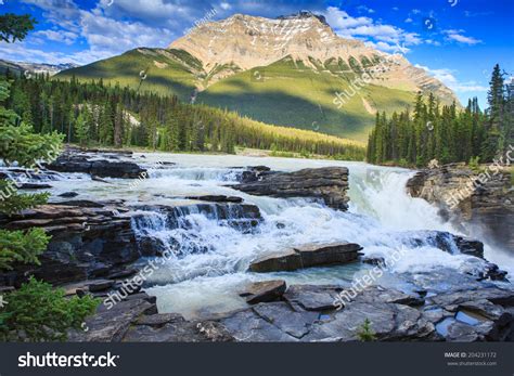 Athabasca Falls Jasper National Park Alberta Stock Photo 204231172