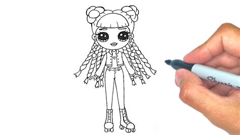 How To Draw A Fashion Girl Cute Lol Surprise Roller Chick Fashion Doll