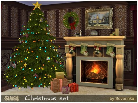Sims 4 Ccs The Best Christmas Set By Severinka