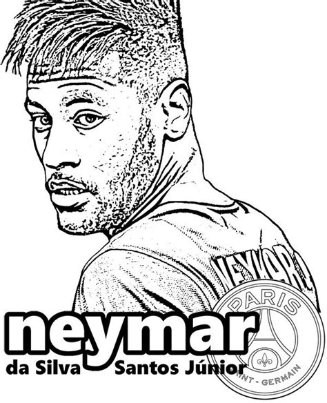 Dibujos De Neymar Para Colorear E Imprimir Coloringonly