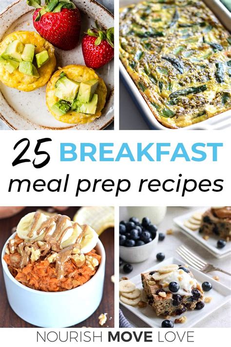 25 Healthy Breakfast Meal Prep Ideas Nourish Move Love