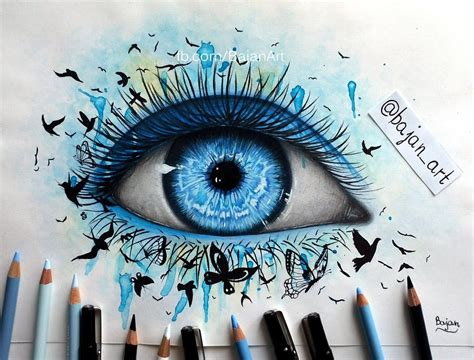 Creative Eye Drawing Ideas Gelidoeignifugo