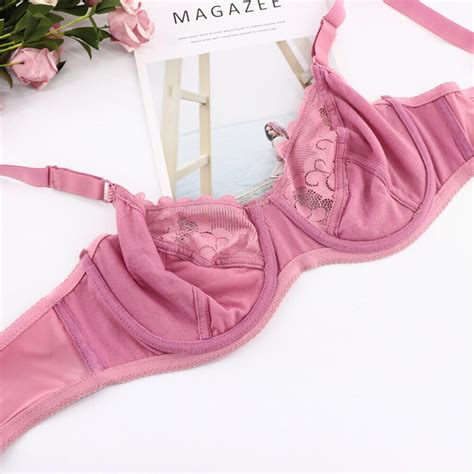Sissy Brassiere 36 54 Aa B C D E Full Cup Bras Sexy Lingerie Lace Sheer